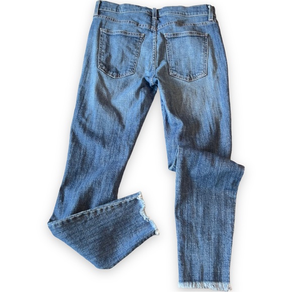 Pistola Distressed Skinny Jeans Blue Ripped Patchwork Mid-Rise Women’s Size 28 - Picture 4 of 16